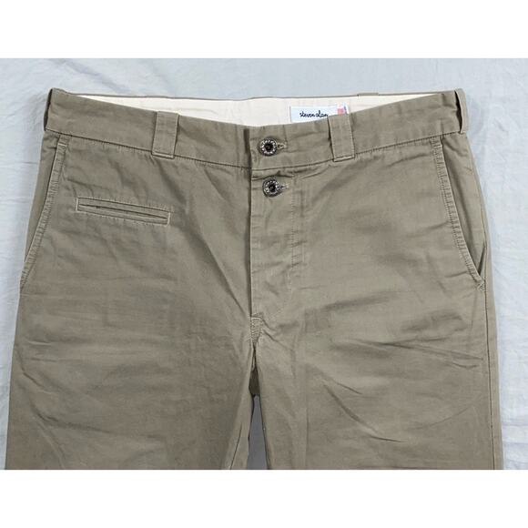 Steven Alan Vintage Lightweight Button Fly Washed Chino Pants. Men's 30X30, EUC! - Picture 5 of 8